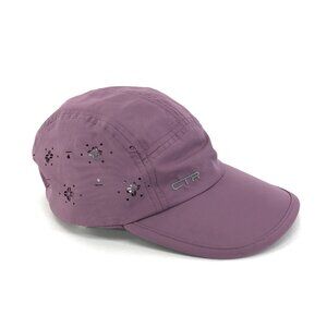 CTR Summit Vent Cap Women's O/S Chinese Violet Perforated UPF 50+ Adjustable